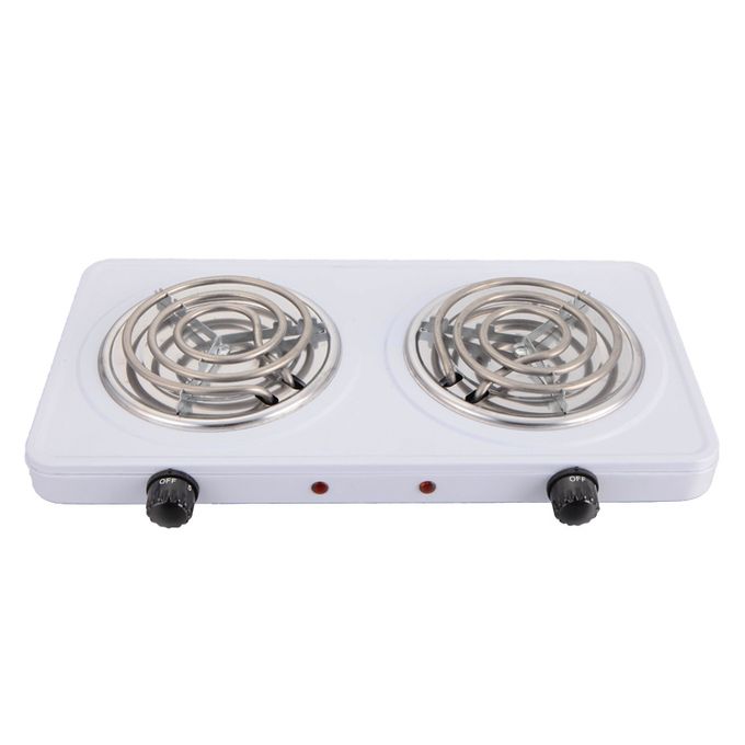 Hot Plate Réchaud électrique à plaque chauffante, fourneau électrique 2000W 2 brûleurs