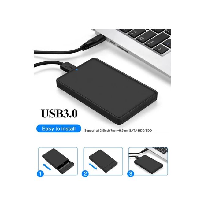 Generic Boîtier Disque Dur Externe HDD/SSD USB 3.0 SATA 2,5 à