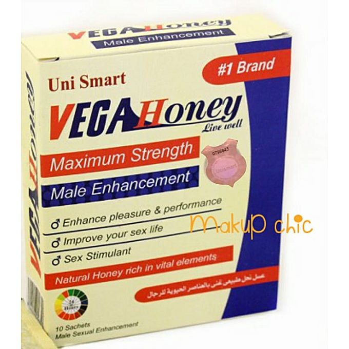 Miel Royal Vega Honey Pour Homme Augmente La Force Les Retards Et La Durée Des Rapports 10 Sachets Efficace De 24 Heurs