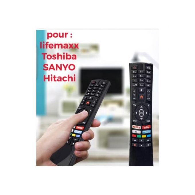 Télécommande  télévision pour lifemaxx, Toshiba,SANYO,Hitachi