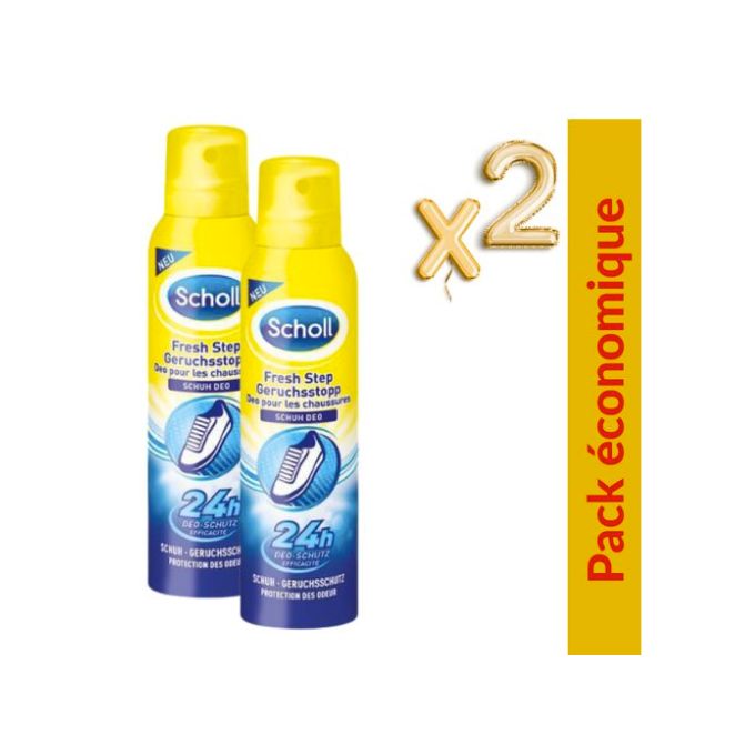 Pack 2 x Déodorant Chaussures Anti-Odeurs - Deo Pied - Déodorant pour les  pieds