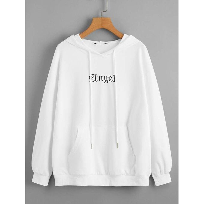 Generic Sweat à Capuche Hoodie Femme Ref 01 Blanc à prix pas cher