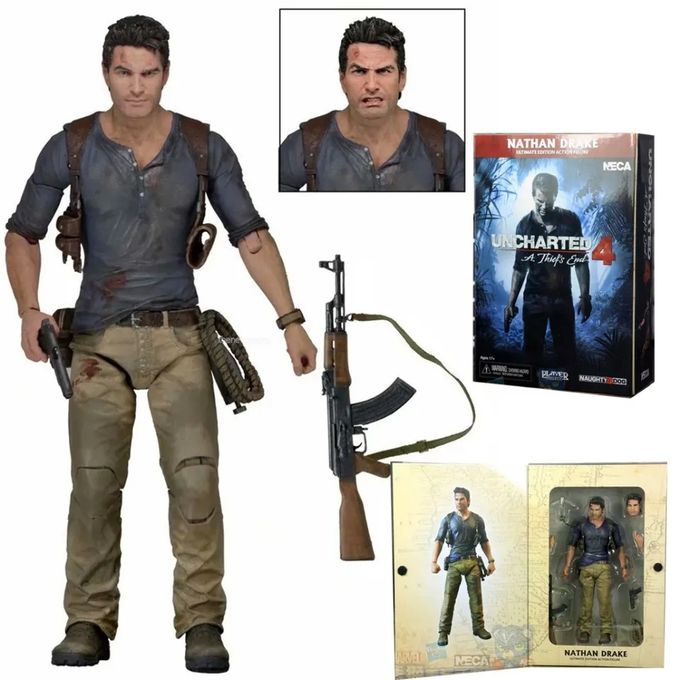 Neca Figurine Nathan Drake UNCHARTED 4  NECA-ORIGINAL  17~18Cm
