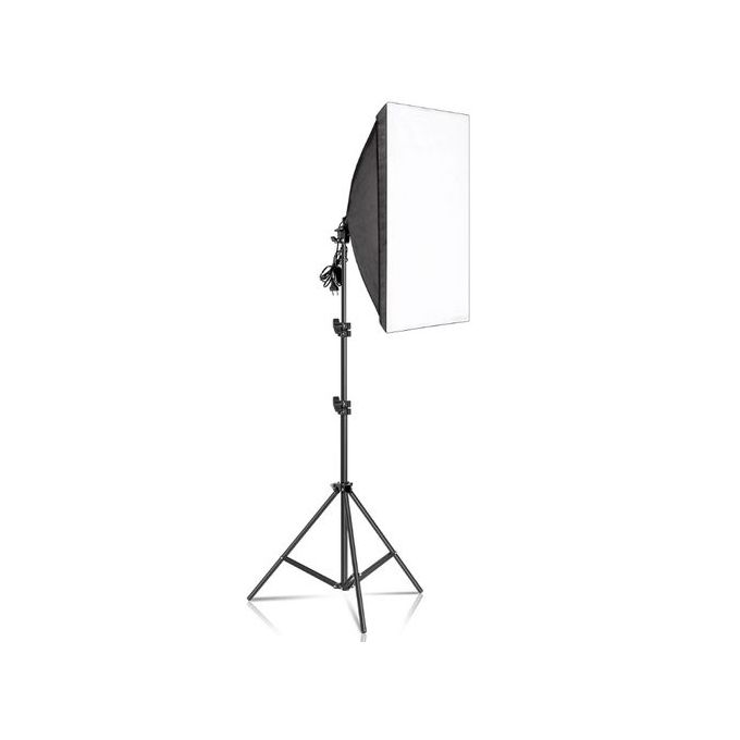 Kit D'éclairage Studio Photo 4 En 1 - 3 Softbox, Trépieds, Douilles E27 Et Bras Girafe, Parfait Pour Portrait, YouTube, Produit - 4