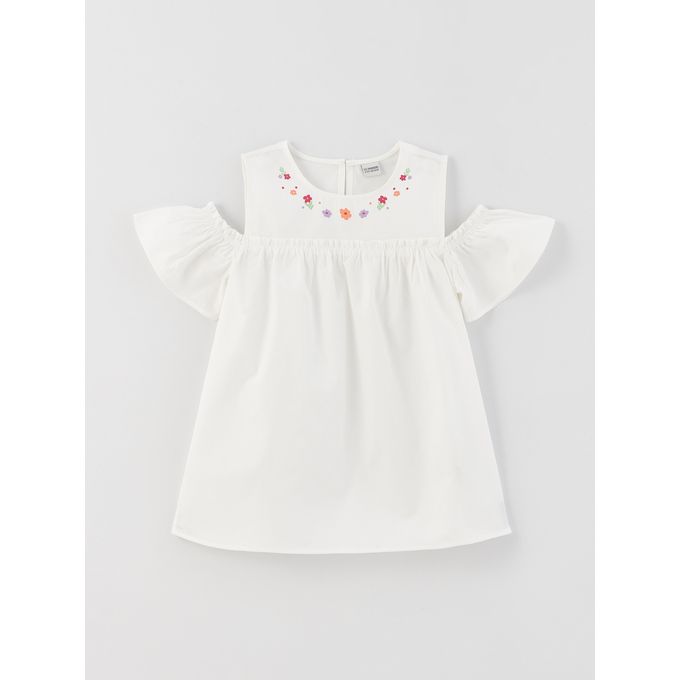Lc Waikiki Chemisier manches courtes pour filles à col ras du cou imprimé