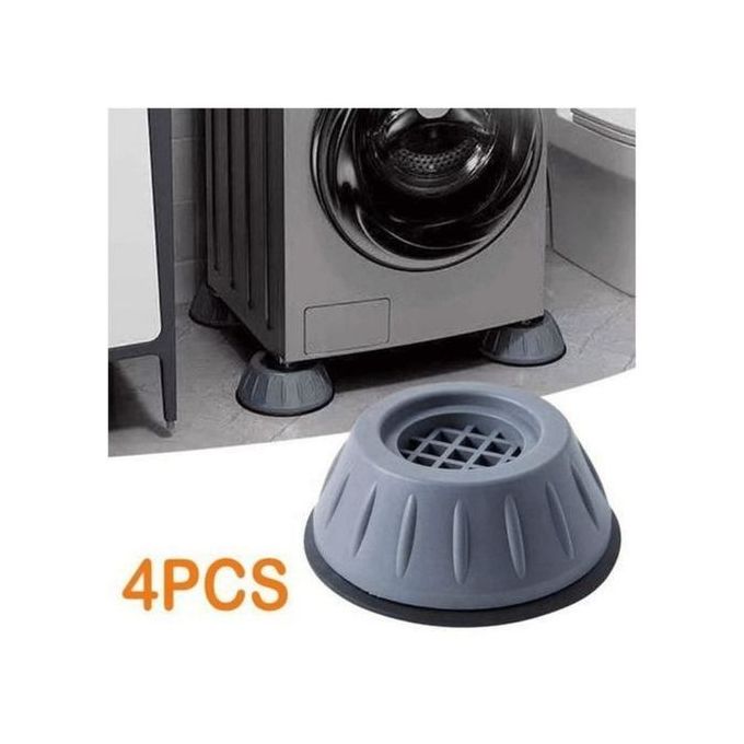 Pack 4Pcs Jambes Support Pied Machine à Laver Anti-Vibration Tampons  Anti-Bruit