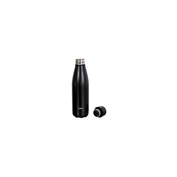 COOK CONCEPT Bottiglia Termica Da Viaggio 50cl In Acciaio Inox - Doppia Parete, Colore Nero - 3