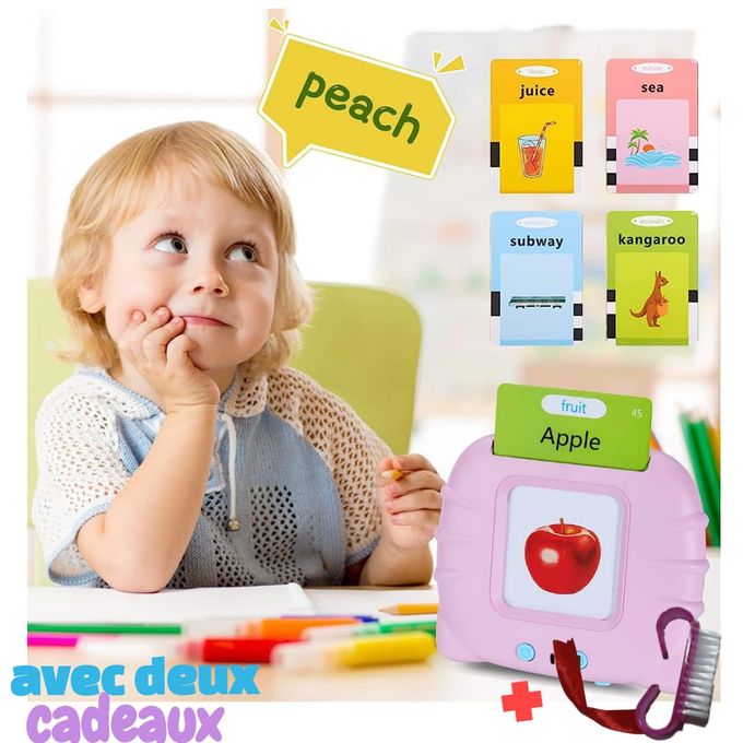 Cartes flash parlantes jouets d'apprentissage enfance éducation précoce  intelligente lecture de carte audio apprentissage anglais machine avec 224  mots pour l'âge de 2 à 6 ans Uniquement 5,70 BHD بات بات Mobile