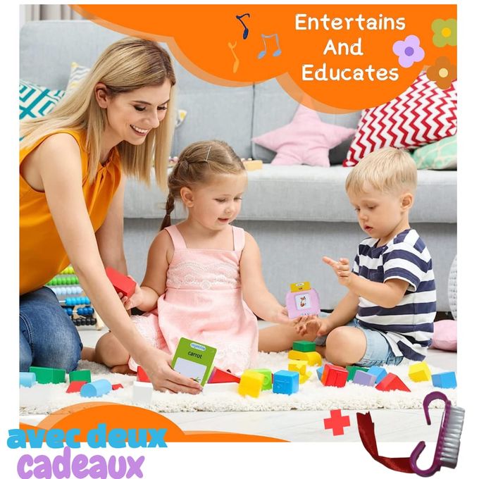 Lecteur de carte flash girafe pour enfants, jeux GROLanguage, apprentissage  de l'anglais, machine russe, jouet d'éducation précoce pour les  tout-petits, cadeau - AliExpress