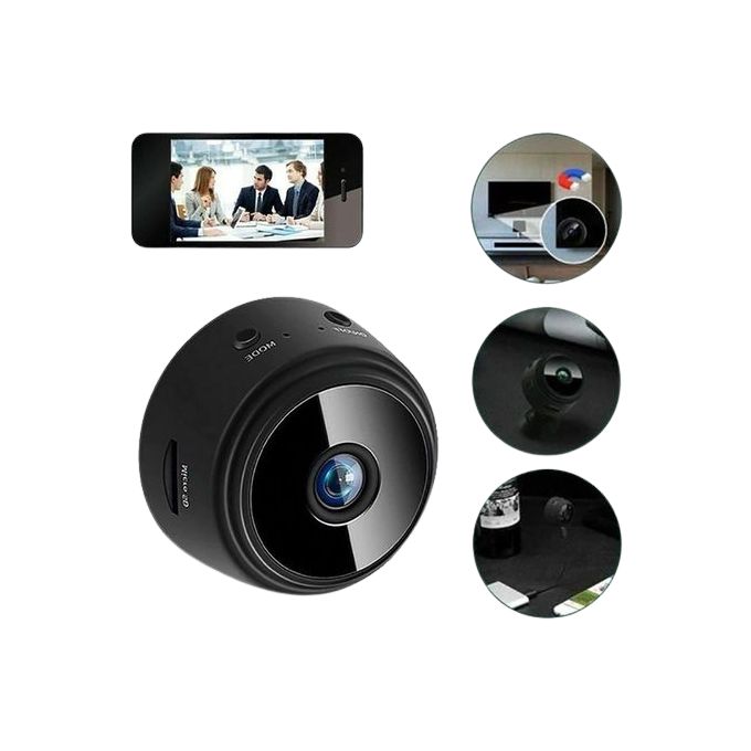 Generic Mini Caméra De Surveillance Sans Fil,1080P,Full HD,Vision  Nocturne,Détection De Mouvement,Bureau Et Le Domicile Computers à prix pas  cher