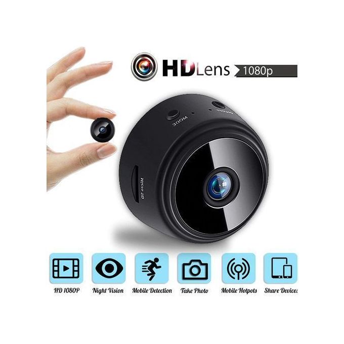Mini caméra Wifi iP HD1080P Angle de vision 150 degrés sans fil réseau Version nocturne