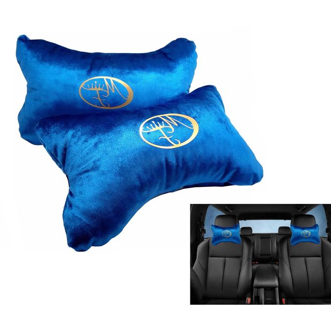 Appui-tête,appui-tête pour siège de voiture,oreiller doux en  peluche,Turbo,accessoires d'intérieur- blue[C14225]