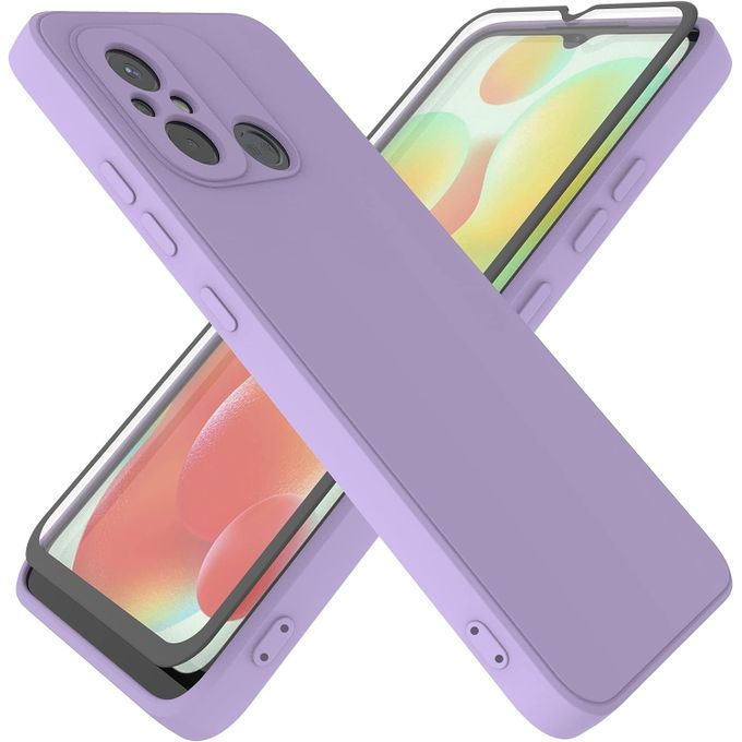 Generic Pochette pour Xiaomi Redmi Note 12 Pro Violet Clair + 2 Film de  protection en céramique à prix pas cher