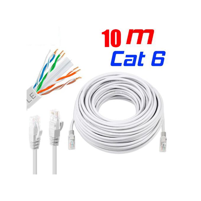 Generic Cable reseau bleu ethernet RJ45 10M CAT.6 STP qualité pro