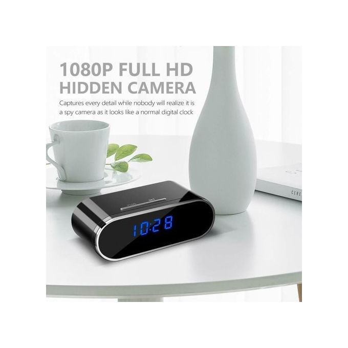 Réveil Camera Avec WIFI et Night Vision & Détection le mouvement (Video & Son)