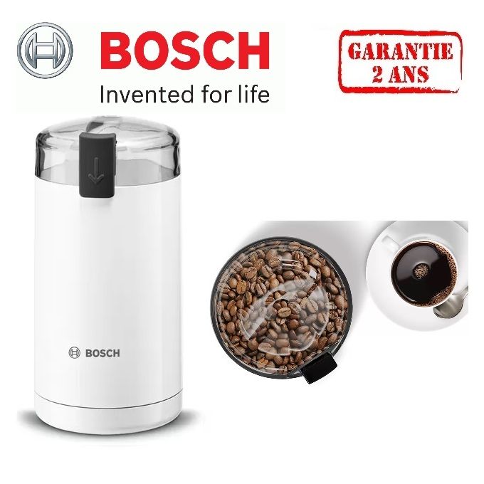 Bosch Moulin a café - TSM6A011W - Acier inox - Plastique - Garantie 2 Ans