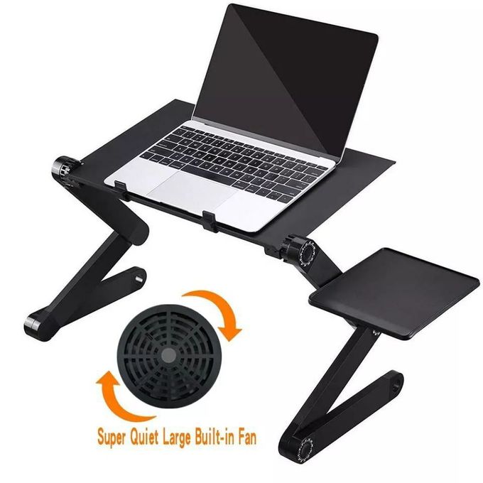 Table Laptop Ajustable Avec Ventilation De Refroidissement