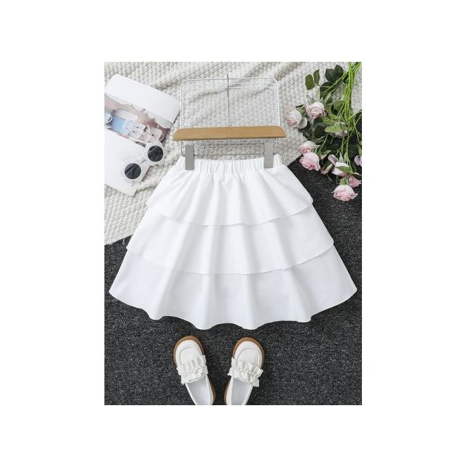 Compare 7 a 12 ans CHARMNG Petite fille Jupe en couches ourlet Price