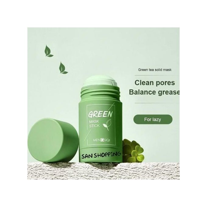 Mask Vert Mask Nettoyant Solide Aubergine Oil Beauté Visage Soins De La Peau