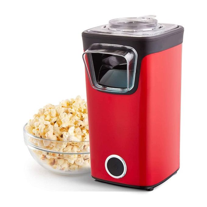 Appareil à Pop-corn machine à popcorn 1100W avec pied antidérapant rouge