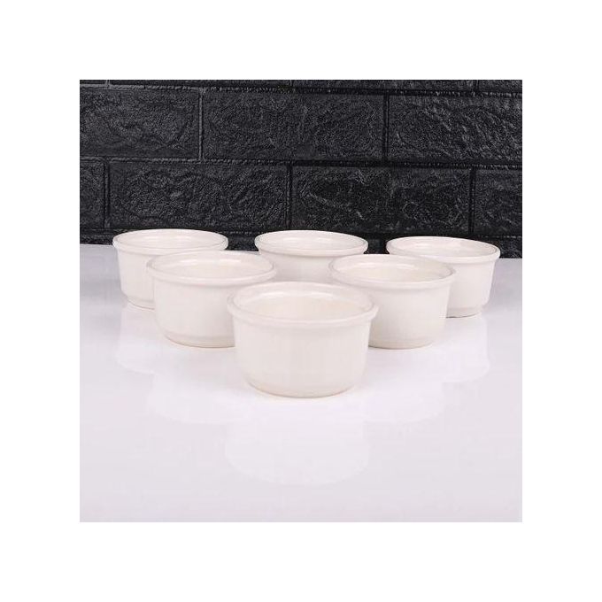 Lot De 6 Ramequins Blancs 4 Oz - Neufs, Sans Marque