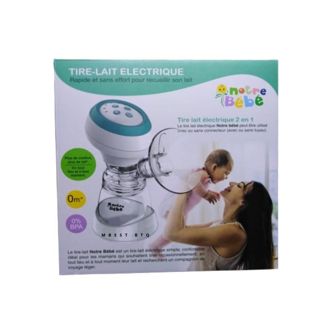 Notre bébé Tire-Lait Électrique Portable, Rechargeable,10 Sachet  Conservation Lait Maternel à prix pas cher