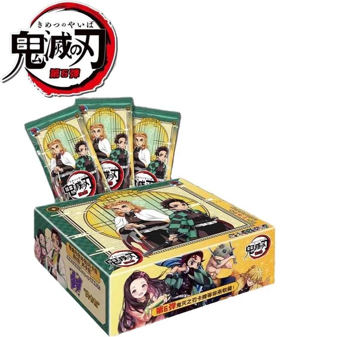 Demonn Slayerr Cartes D'Anime – 160 Cartes à Collectionner, Booster Box De 32 Paquets – Idéal Pour Fans, Enfants, Ados Et Adultes