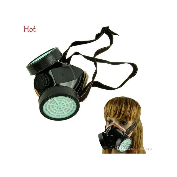 Generic masque anti-poussière masque a gaz double cartouche chimique  respiratoire à prix pas cher