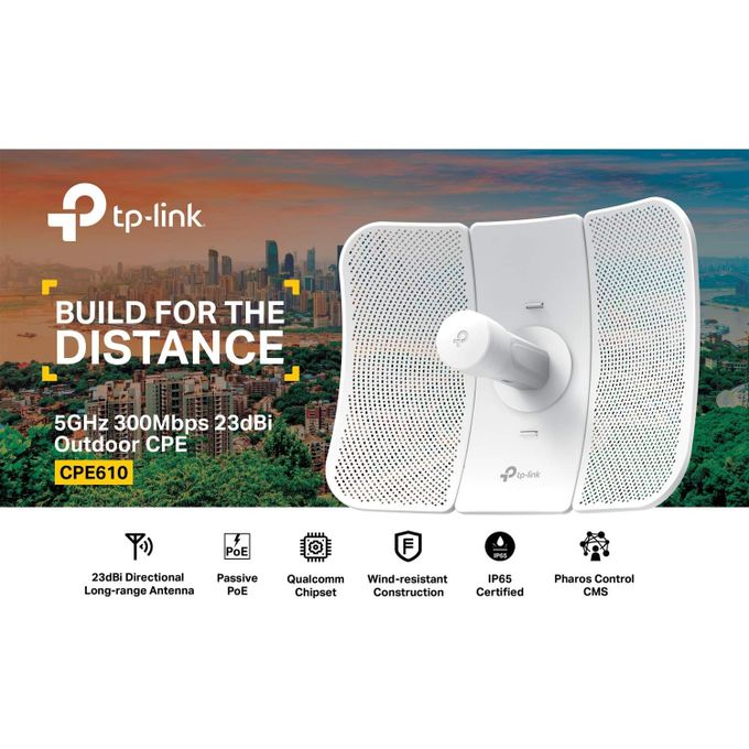 TP-Link CPE610 CPE extérieur 5GHz 300Mbps 23dBi