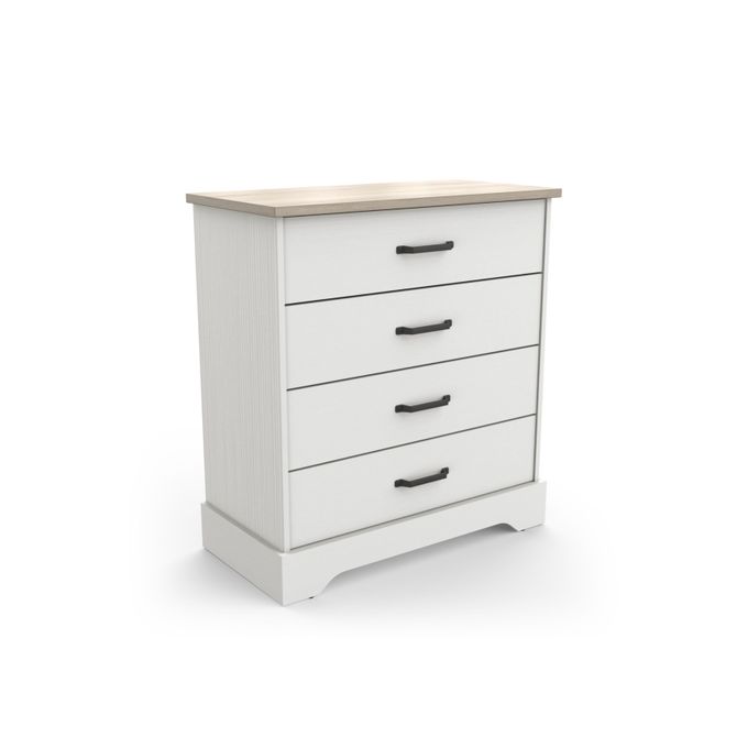Kitea Commode COTTAGE 4 Tiroirs - Blanc