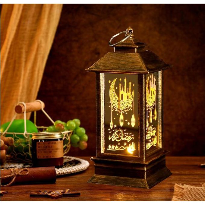 Mxzzand Lanterne Ramadan Lampe Elettronique Bougie Islamique Décoration