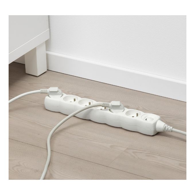 Ikea Rallonge Multiprise 6 Ports Cable Blinder 1 5 M
