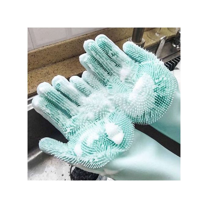 Paire Gants de Lavage en Silicone