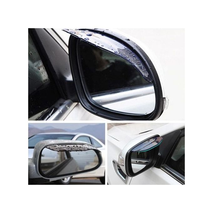 4 pièces miroir pare-pluie sourcil voiture rétroviseur pluie sourcil vue  arrière garde sourcil côté miroir pare-pluie vue miroir visière garde pour  la