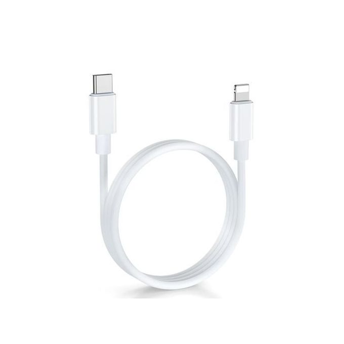 Cable IPhone 6A charge rapide : 1 m BLANC – iremaxmaroc