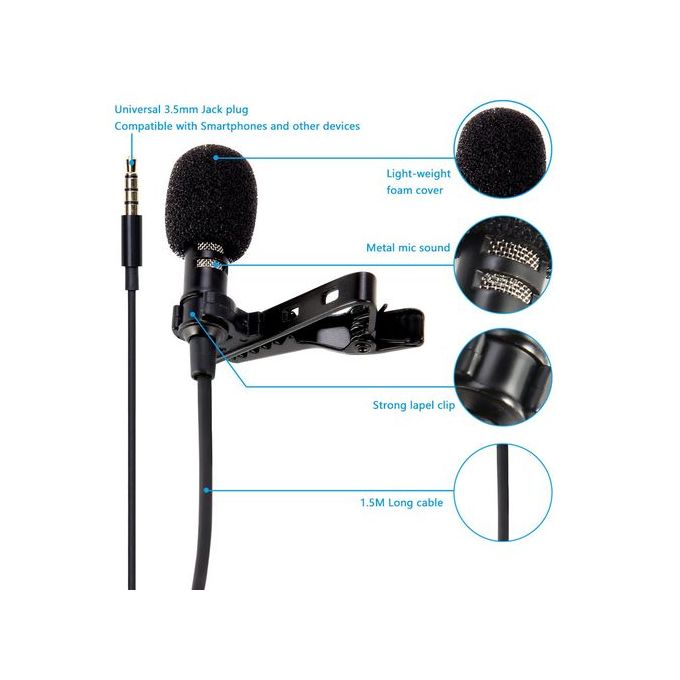 Microphone de cravate professionnel