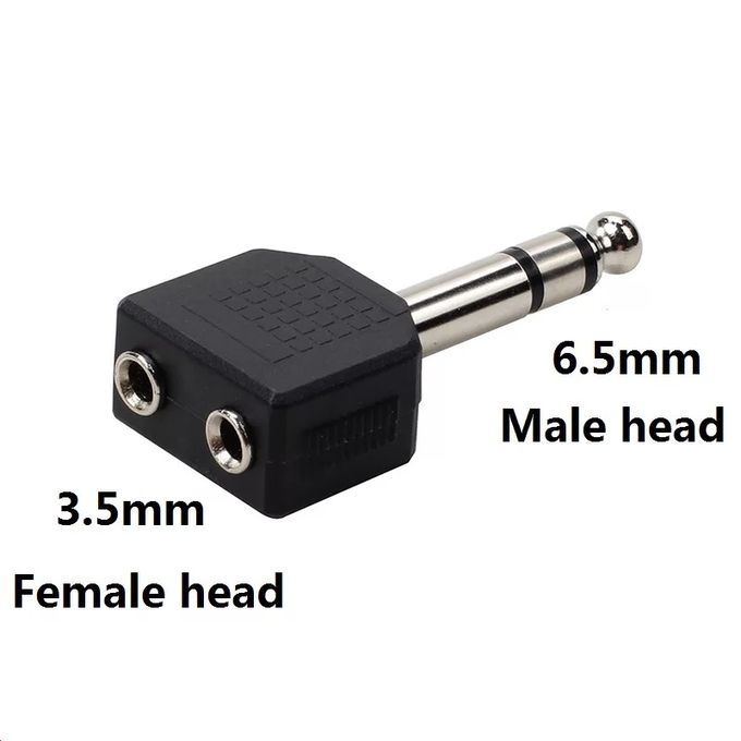 Generic Fiche JACK 3.5mm vers 6.35mm mâle/femelle à prix pas cher