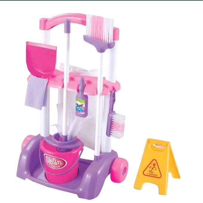 Generic Set De Jeu Chariot De Nettoyage Little Helper - Jouet pour fille à  prix pas cher