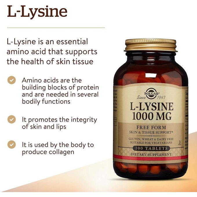 l lysine 1000 mg 100 comprimes made in usa