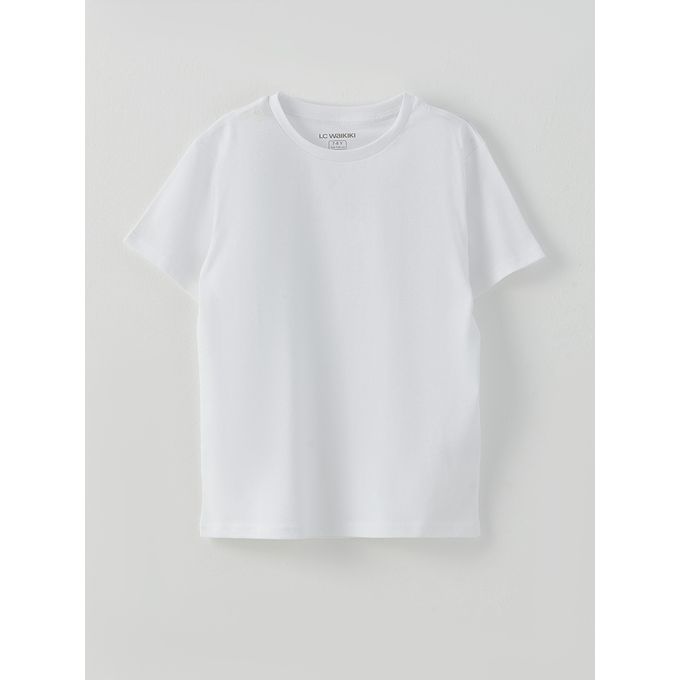 Lc Waikiki T-shirt pour garçon à col ras du cou, manches courtes, basique