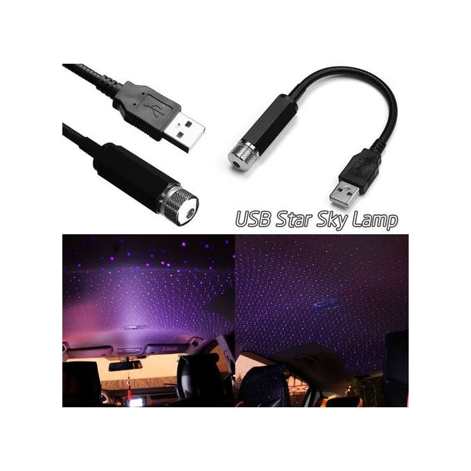 Generic Lampe USB rotatif 360° Projecteur pour voiture Laser à modes  réglables à prix pas cher