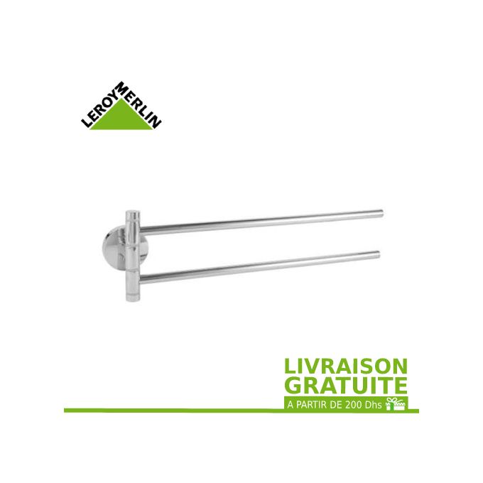 Leroy Merlin Porte Serviettes 2 Barres Mobile Suite Acier