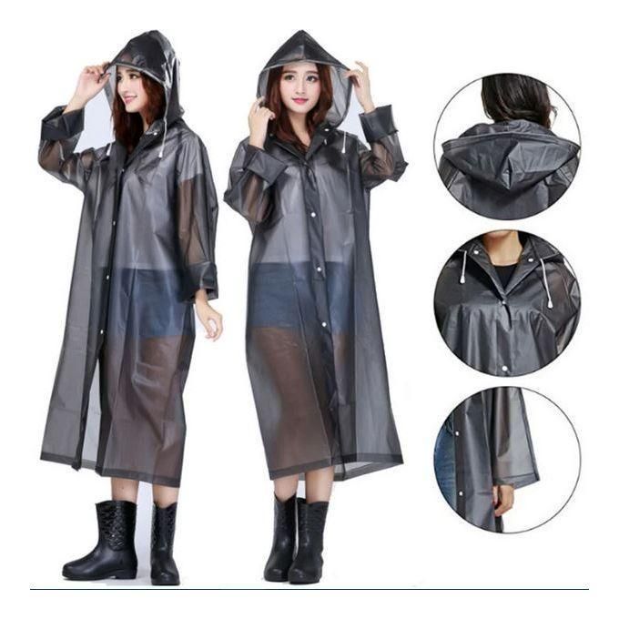 Lot De 3 Ponchos Imperméables à Capuche Pour Enfants - Bleu/Rose/Jaune - Taille M