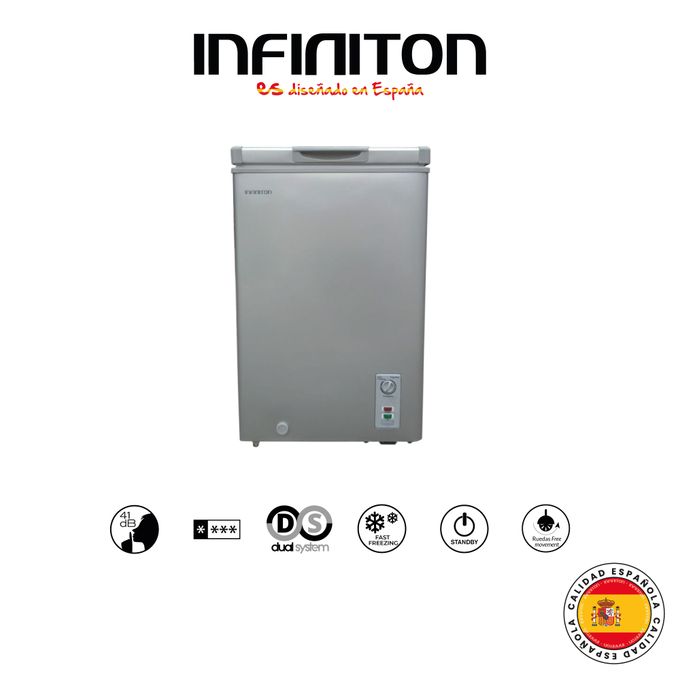 Infiniton Congélateur CH-10M HORIZONTAL 98Litres Silver