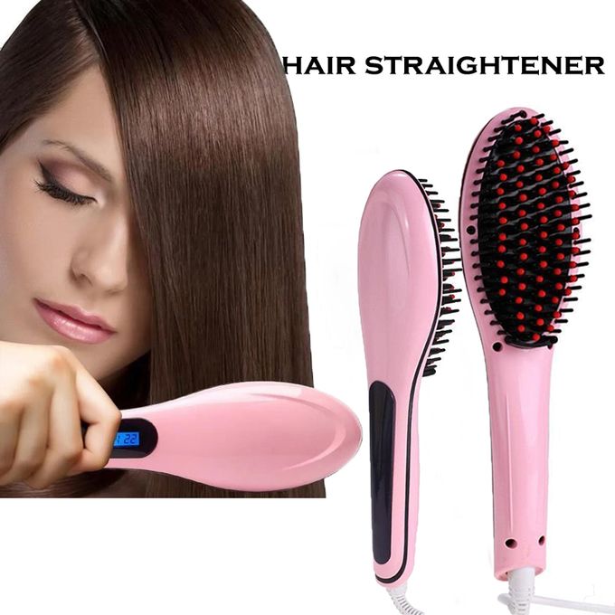 Generic Brosse Lissante avec Écran LCD Brosse à Cheveux Fer à Lisser Peigne  Électrique à prix pas cher