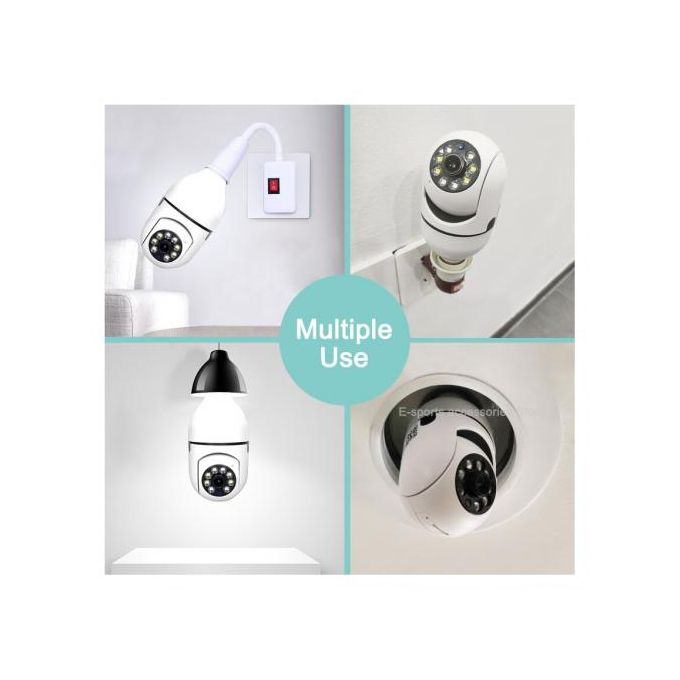 Caméra Vidéo Surveillance Sans Fil WiFi Full HD 360°degrés et Audio