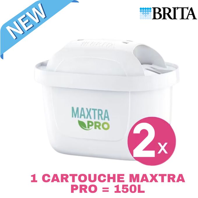 Brita Nouveau Pack 2 x Cartouche filtrante à eau (150 l) Original MAXTRA PRO  à prix pas cher