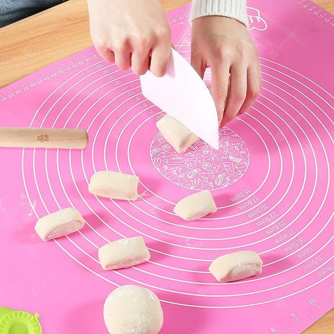 Generic Tapis de cuisson en Silicone anti- dérapant pour rouler la pâte à  farine حصيرة خبز سيليكون غير قابلة للانزلاق لللعجين