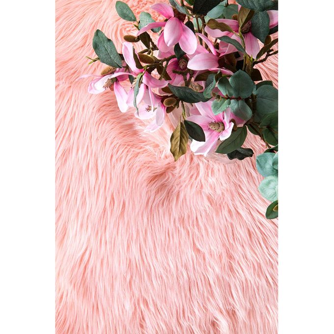 Generic Tapis Fourrure ( 170x60cm ) Rose Décoration à prix pas