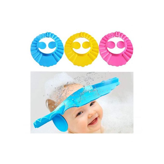 Generic protéger chapeau pour bébé Shampooing sûr douche cheveux bouclier  bain bleu à prix pas cher | Jumia Maroc